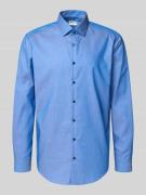 Regular fit zakelijk overhemd met kentkraag