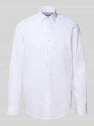 Regular fit zakelijk overhemd met kentkraag
