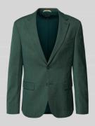 Slim fit 2-knoopscolbert met viscosegehalte