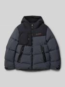 Regular fit gewatteerd jack met logoprint