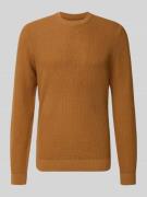 Gebreide pullover met ribboorden