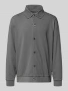 Regular fit sweatjack van katoenmix