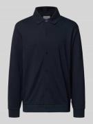 Regular fit sweatjack van katoenmix