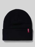 Beanie met labeldetail