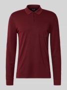 Regular fit poloshirt in design met lange mouwen