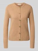 Regular fit cardigan van zuivere wol