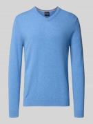 Pullover van kasjmier met V-hals