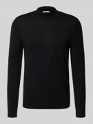 Regular fit gebreide pullover van zuivere merinowol, model 'TRAY'