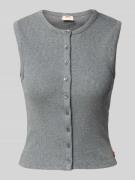 Gilet in gebreide look