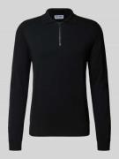 Gebreide pullover met polokraag