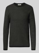 Regular fit gebreide pullover van puur katoen, model 'ERIC'