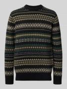 Regular fit gebreide pullover van zuivere wol, model 'ISLE CREW'