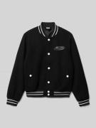 Regular fit collegejack met viscose