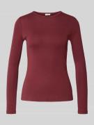 Slim fit shirt met lange mouwen van puur katoen