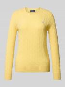 Gebreide pullover van een mix van wol en kasjmier, model 'JULIANNA'