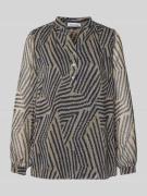 Blouseshirt met V-hals