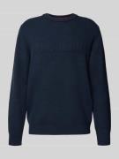 Regular fit gebreide pullover van een mix van viscose en katoen, model...