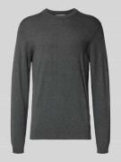 Regular fit gebreide pullover met kasjmier, model 'Halfdan'