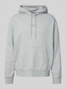 Hoodie met labelstitching
