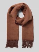 Sjaal met viscose en koordjes