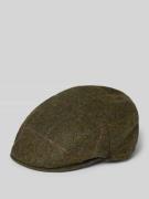 Platte pet van zuivere wol