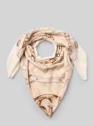 Sjaal met logoprint, model 'Noelle'
