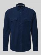 Regular fit ribcordoverhemd met kentkraag