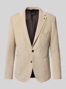 Slim fit 2-knoops colbert van corduroy met reverskraag