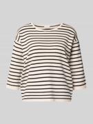 Gebreide pullover met 3/4-mouwen