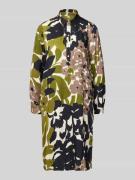 Knielange overhemdjurk met korte knoopsluiting