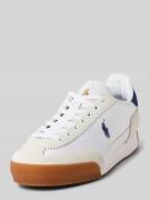 Sneakers met labelstitching