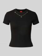 Slim fit T-shirt van katoenmix, model 'DANNECY'