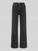 Wide fit jeans met 5-pocketmodel, model 'Dara'