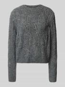 Gebreide pullover met alpaca en ronde hals