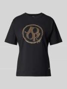 T-shirt met labelprint, model 'Tashi'