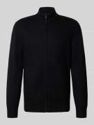 Regular fit gebreid jack van puur katoen, model 'Widor'