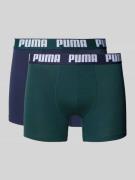 Boxershort met elastische logo in band in een set van 2 stuks