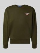 Sweatshirt met labelstitching