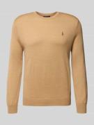 Gebreide pullover van merinowol