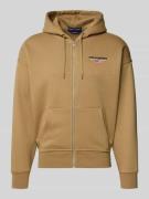 Sweatjack met labelstitching