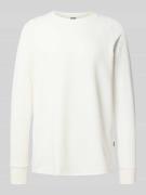 Regular fit shirt met lange mouwen in gebreide look, model 'Jirgi'