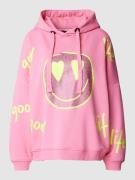 Hoodie met motiefprint, model 'GOOD HARDFACE'