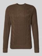 Gebreide pullover met ribboorden, model 'BLUSEAN'