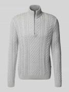 Gebreide pullover met ribboorden, model 'BLUSEAN'