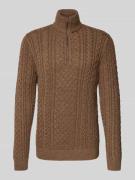 Gebreide pullover met ribboorden, model 'BLUSEAN'