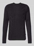Gebreide pullover met ribboorden, model 'BLUSEAN'