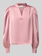 Regular fit blouse met tuniekkraag, model 'Rosslyn'