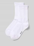 Sokken met labelstitching in een set van 2 paar