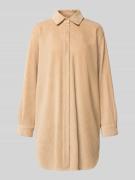 Relaxed fit jurk van katoenmix in de look van een overhemdblouse