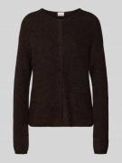 Gebreid jack met ronde hals, model 'KAMARA'